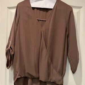 Elegant Brown Women's Top